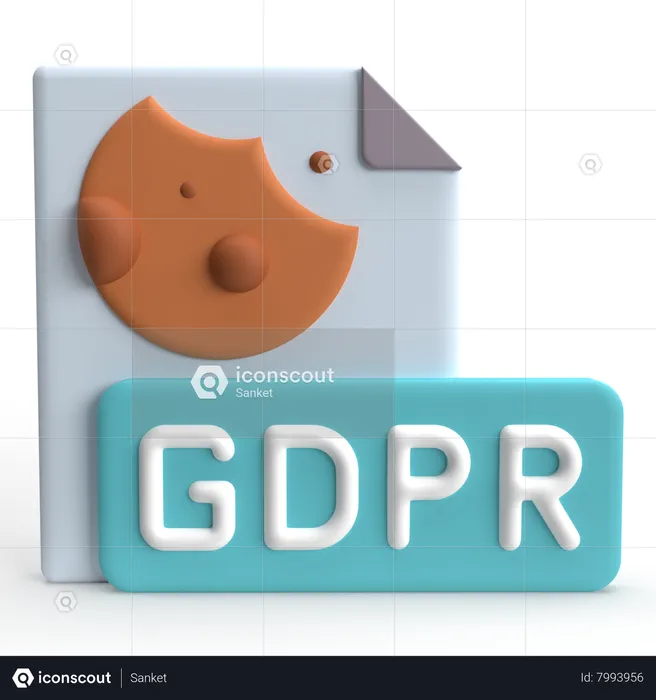 Online Privacy  3D Icon