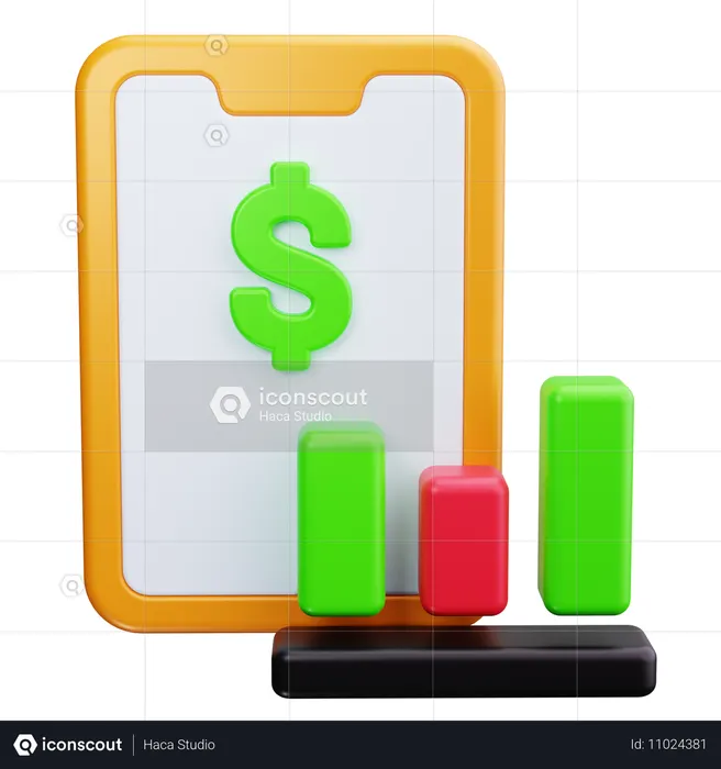 Online Profit  3D Icon