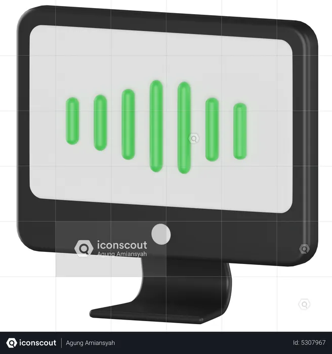 Online Radio Frequency  3D Icon