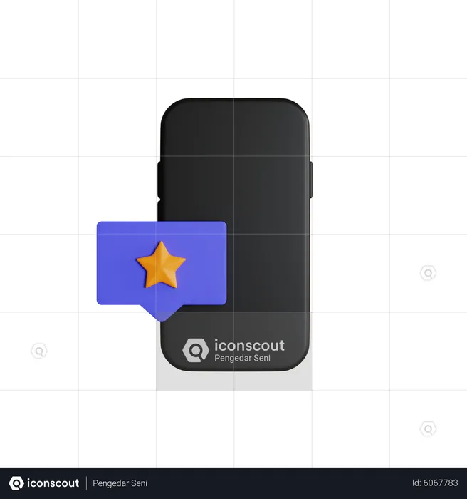 Online Rating One Stars  3D Icon