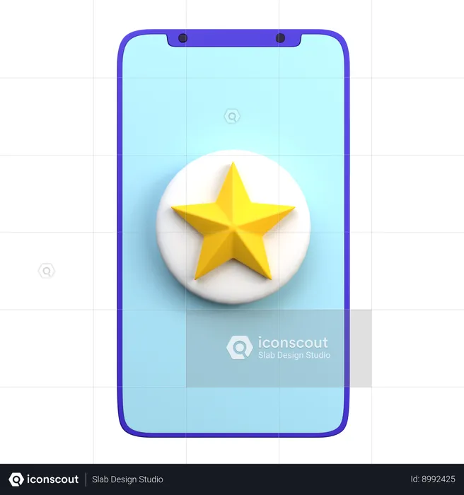 Online Rating Stars  3D Icon