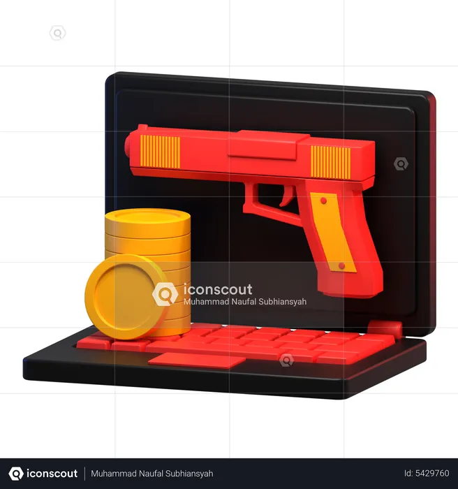 Online Robbery  3D Icon