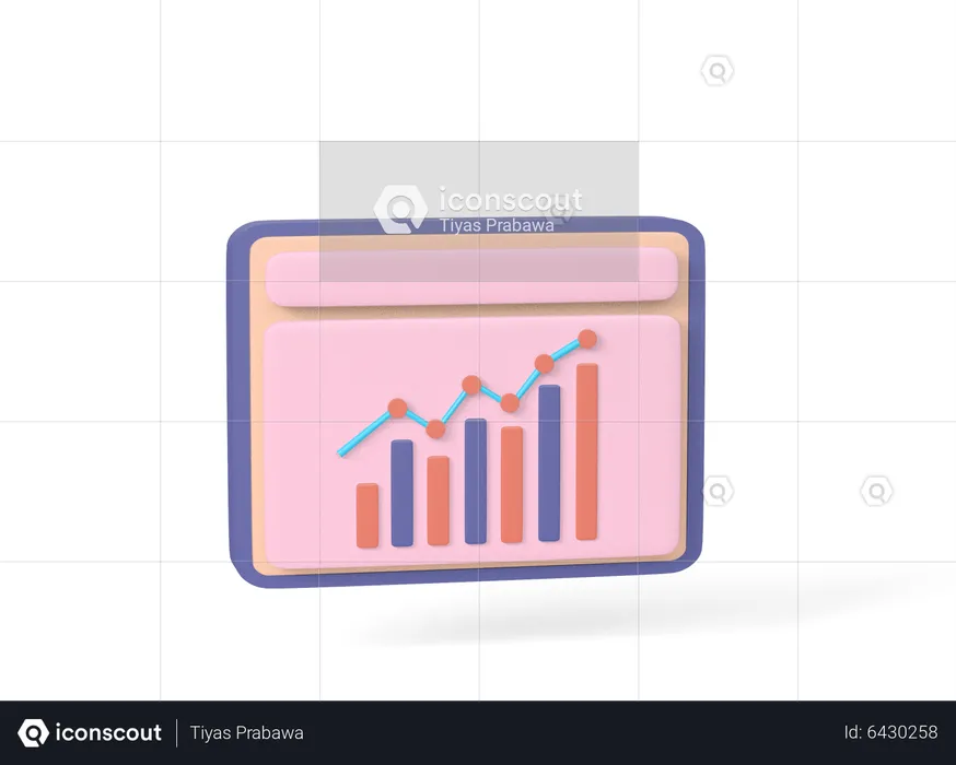 Online Sales Growth  3D Icon