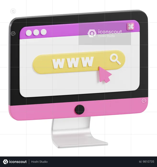 Online Search  3D Icon