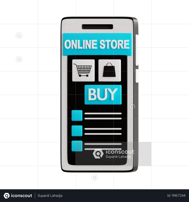 Online-Shop  3D Icon