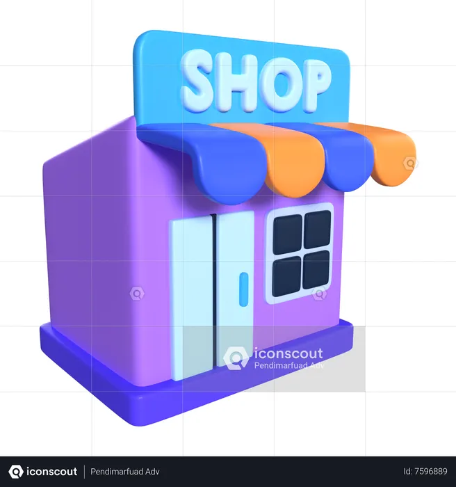 Online Shop  3D Icon