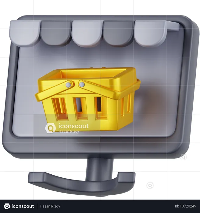 Online Shop  3D Icon