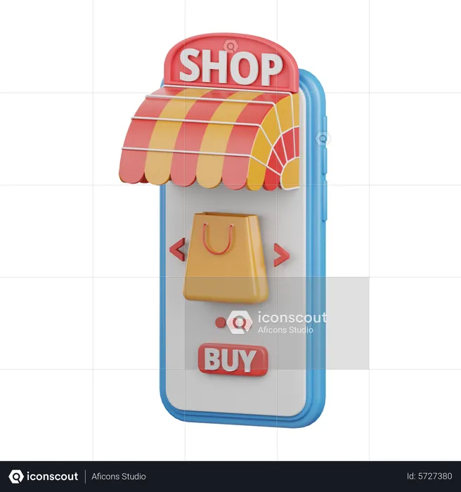 Online Shop  3D Icon