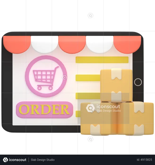 Online Shop  3D Icon