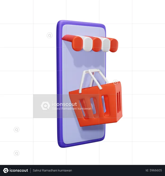 Online Shop  3D Icon