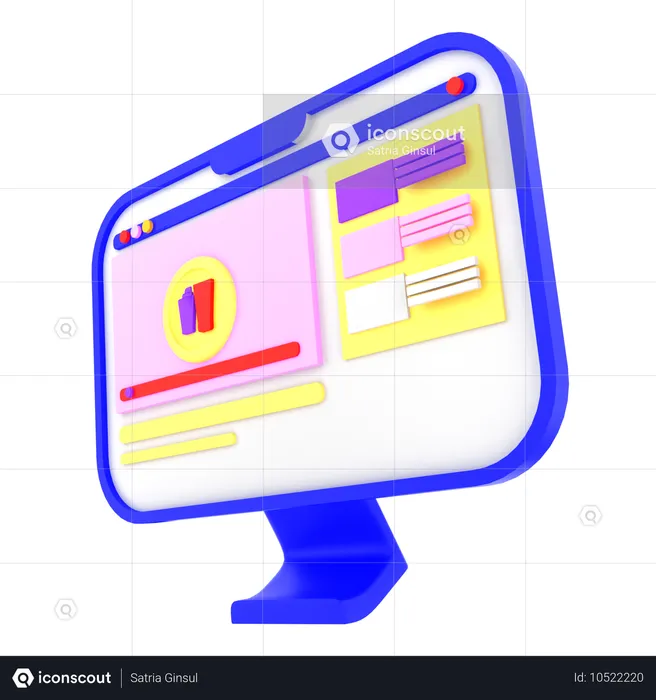 Online shop  3D Icon