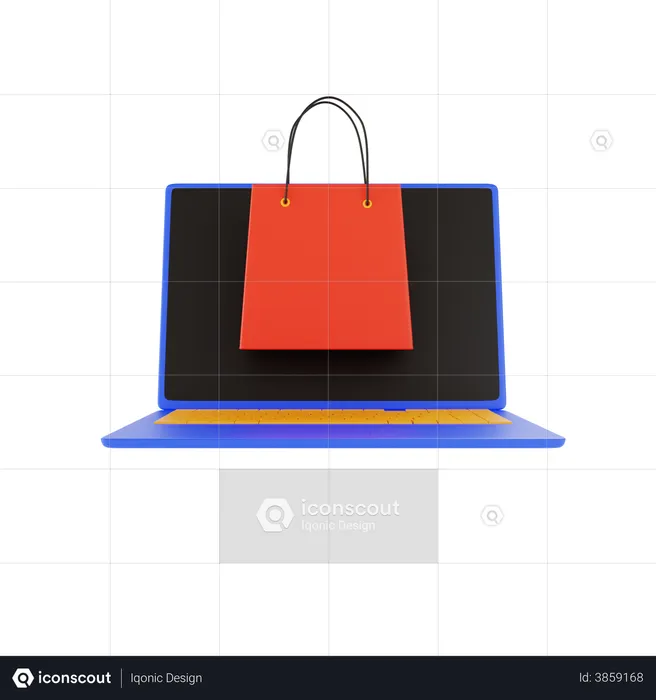 Online Shop  3D Illustration