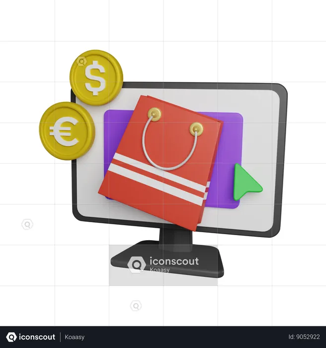 Online Shopping  3D Icon