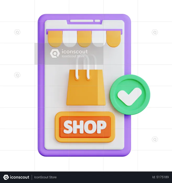 Online Shopping  3D Icon