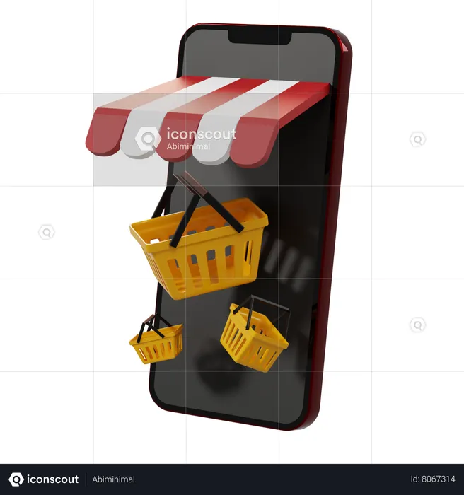 Online Shopping  3D Icon