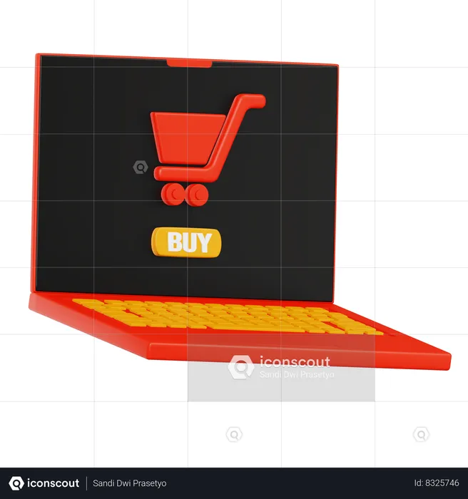 Online Shopping  3D Icon