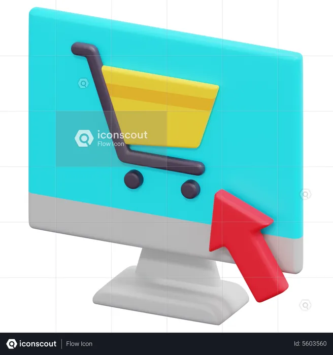 Online Shopping  3D Icon