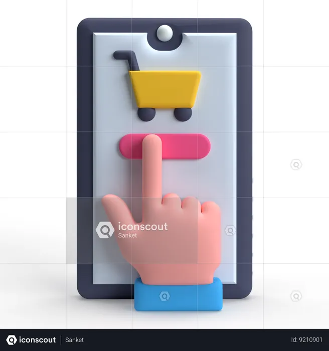 Online Shopping  3D Icon