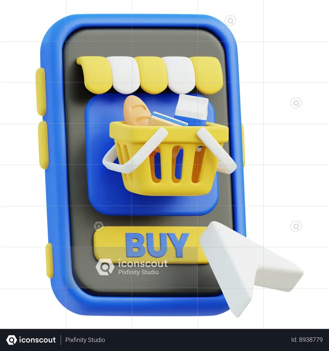 Online Shopping Buy  3D Icon