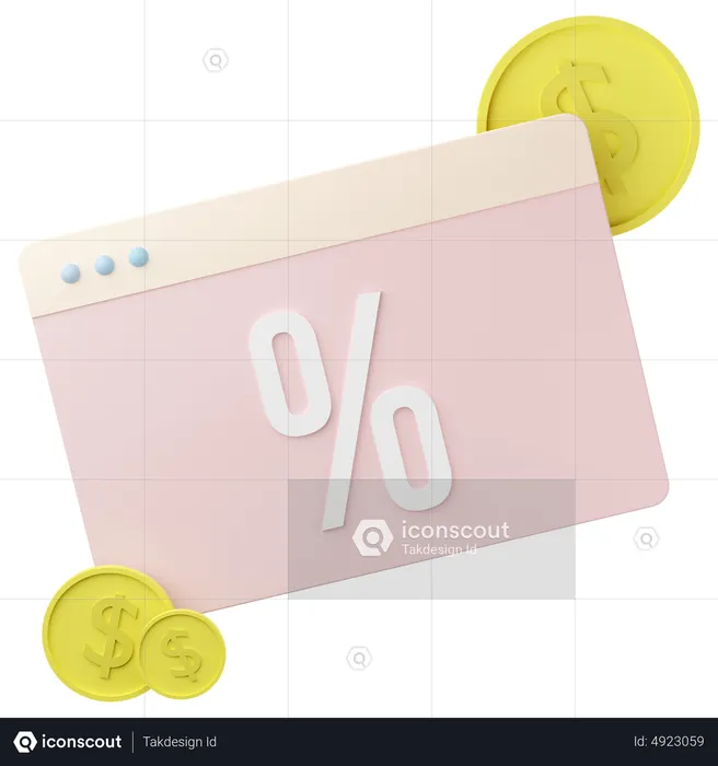 Online Shopping Concept  3D Icon