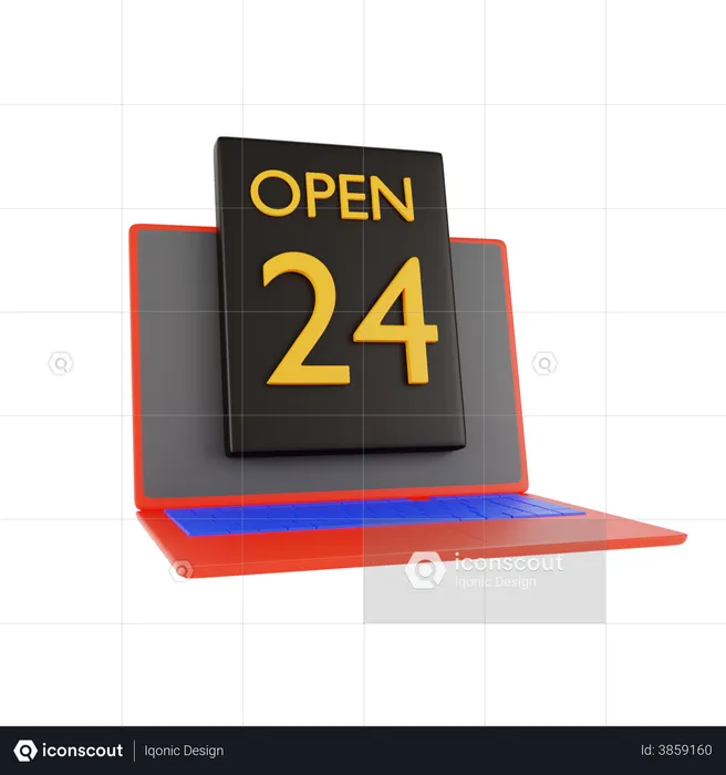 Online Shopping Date  3D Illustration