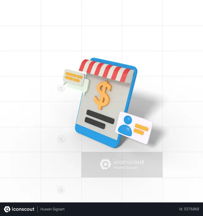 Online shopping payment  3D Icon