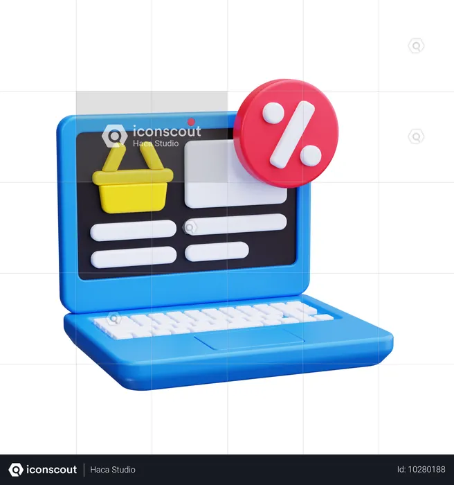 Online-Shopping-Verkauf  3D Icon