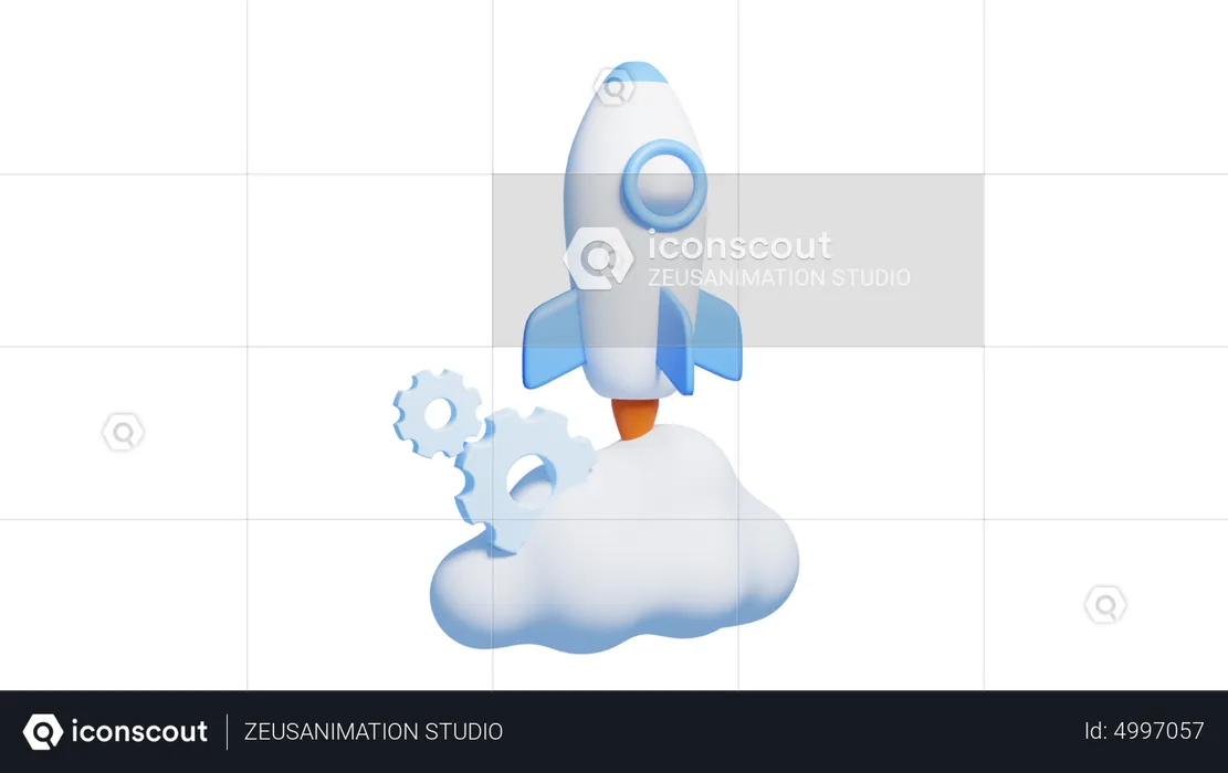 Online Startup  3D Icon