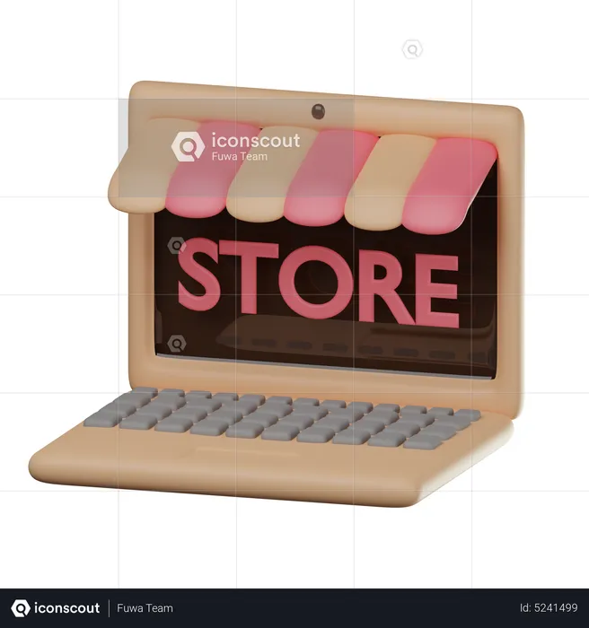 Online Store  3D Icon