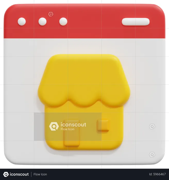 Online Store  3D Icon