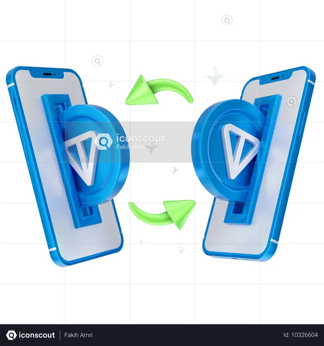 Online-Tonnen-Münzen-Austausch  3D Icon