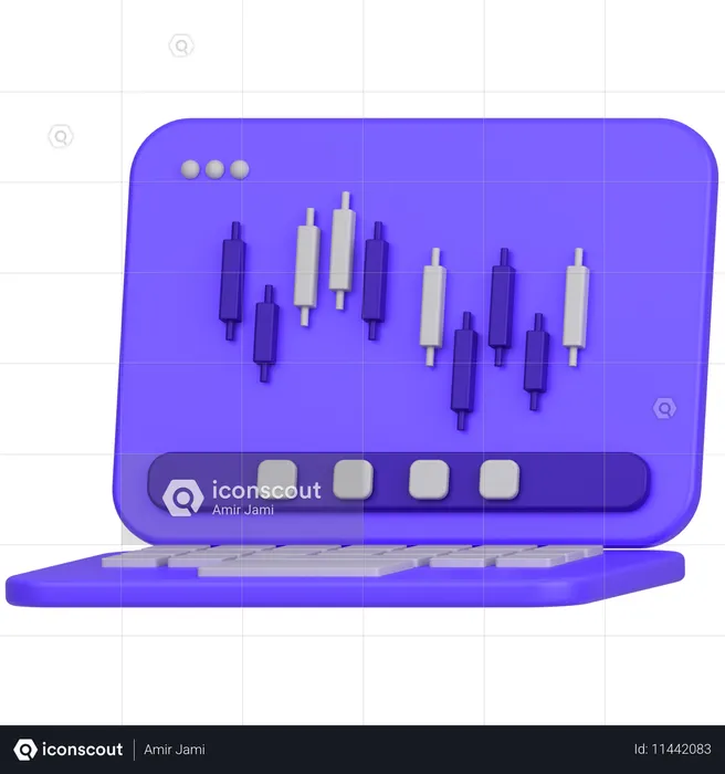 Online Trading  3D Icon