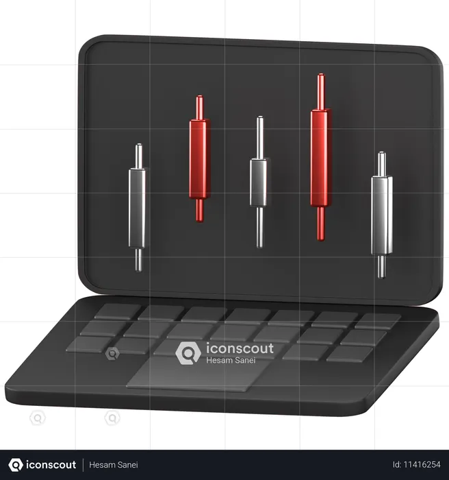 Online Trading  3D Icon