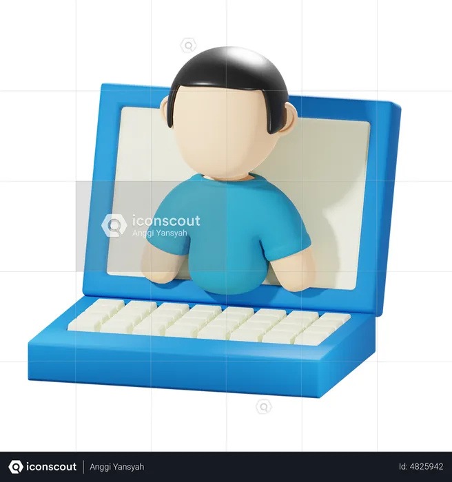 Online Training  3D Icon
