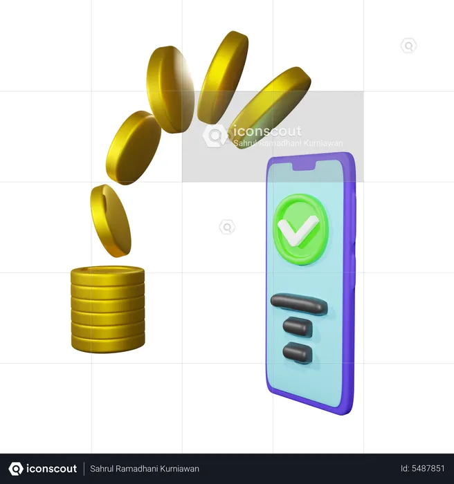 Online Transaction  3D Icon