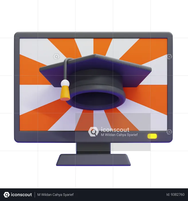 ONLINE UNIVERSITY  3D Icon