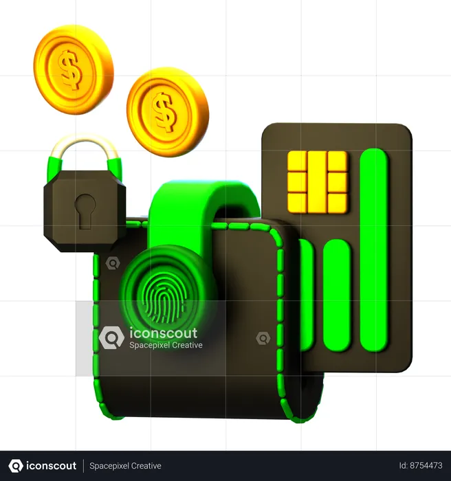 Online Wallet  3D Icon