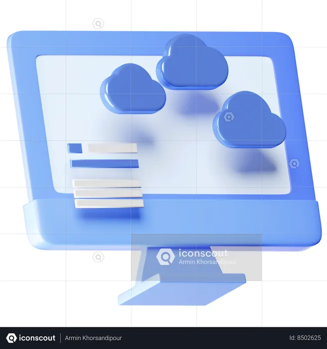 Online Weather  3D Icon