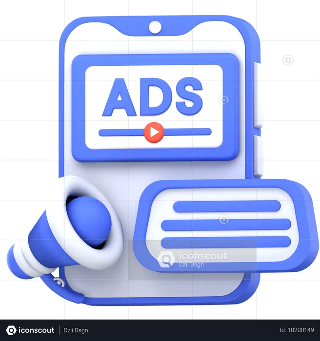 Onlinewerbung  3D Icon