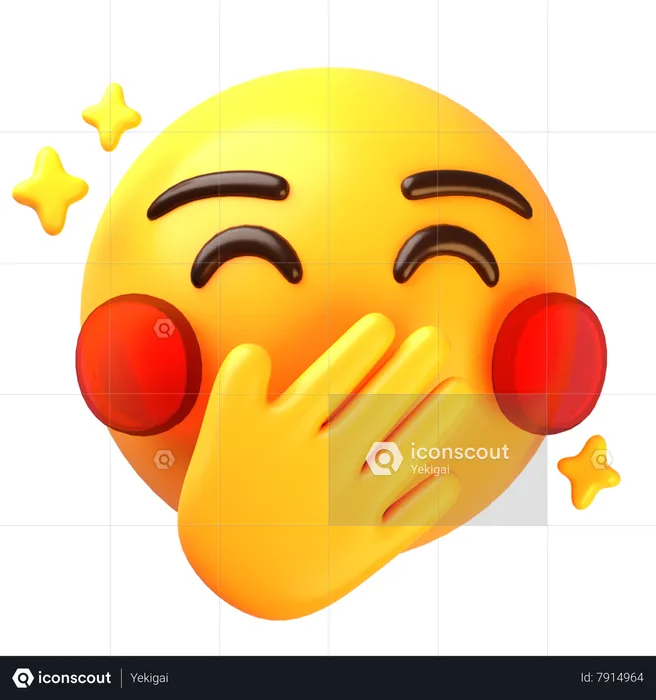 Oops emoji Emoji 3D Icon