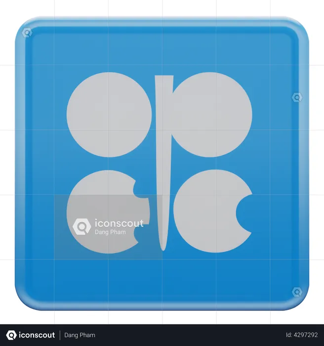 OPEC Flag Flag 3D Flag