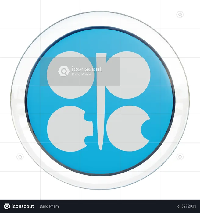 OPEC Round Flag Flag 3D Icon