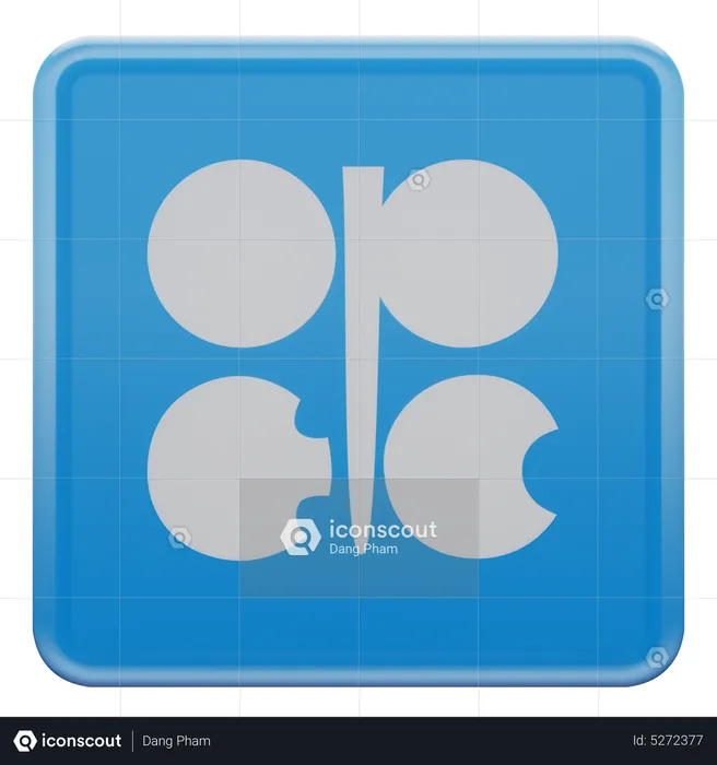OPEC Square Flag Flag 3D Icon