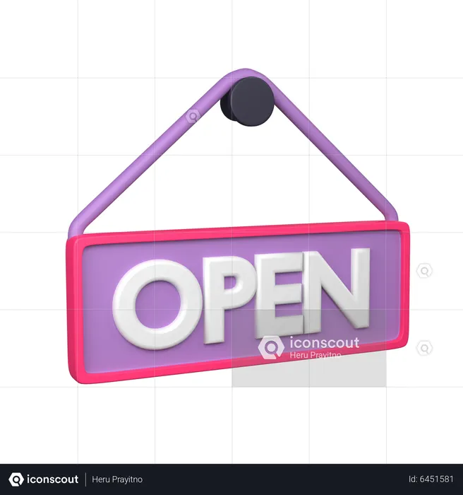 Open  3D Icon