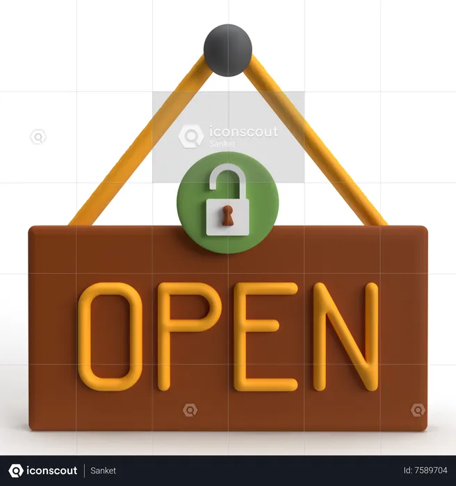 Open  3D Icon