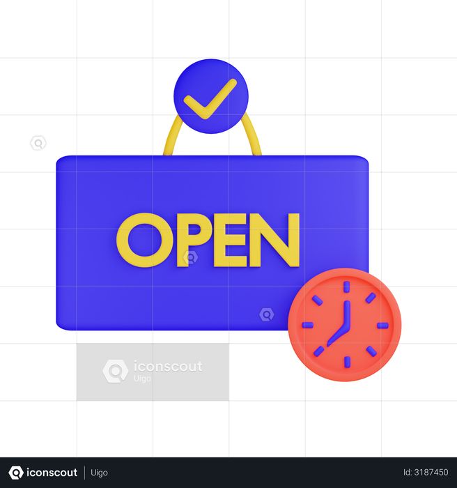 Open Board 3D Illustration