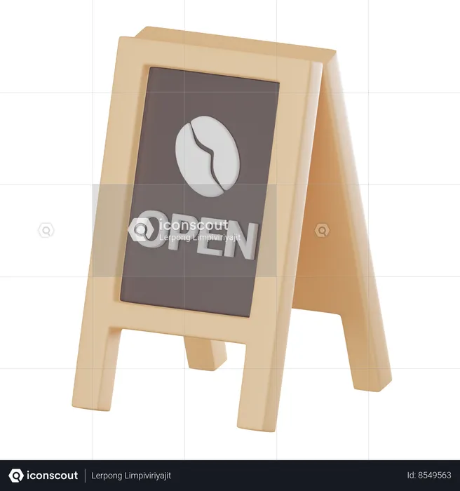 Open Board  3D Icon