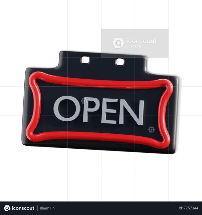 Open board  3D Icon