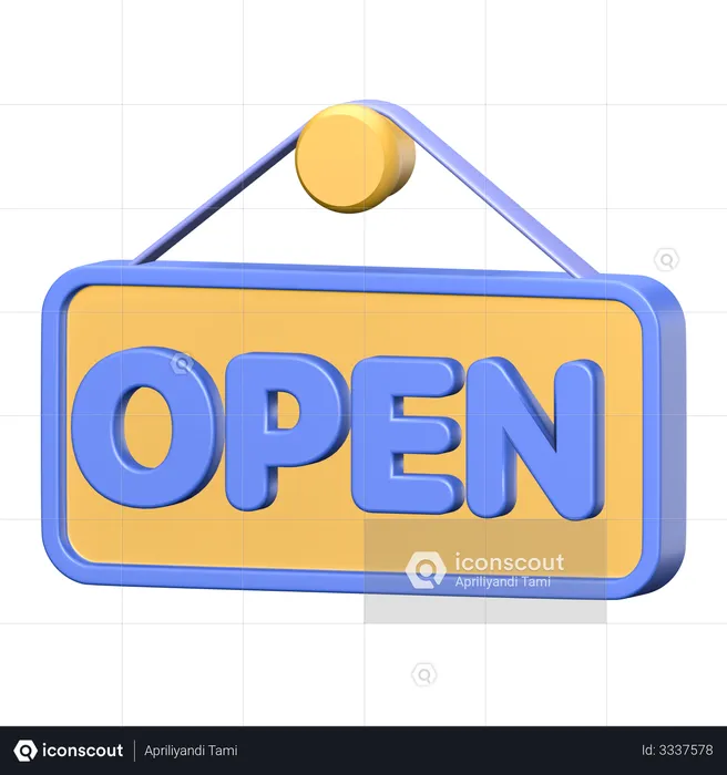 Open Board  3D Illustration