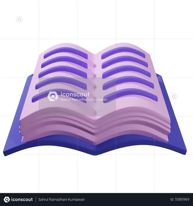 Open Book  3D Icon